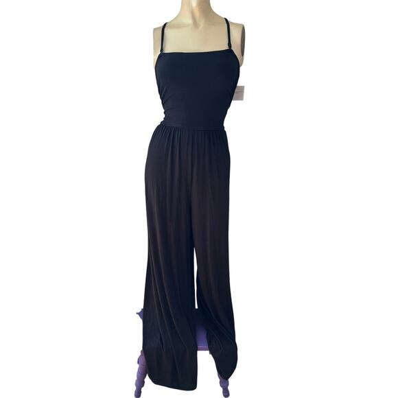 American Eagle Outfitters Pants - American Eagle one piece wide leg spaghetti strap jumpsuit size med
